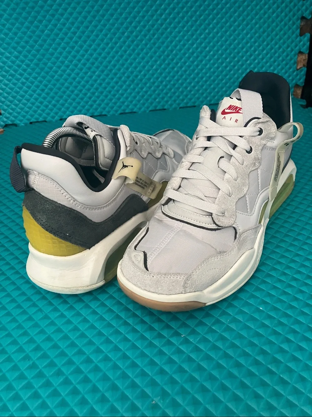 NIKE Air Jordan MA2 Vast Grey-Yellow Men's Shoes | 9.5